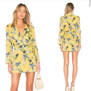 Majorelle •  Beckett Pineapple Wrap Dress